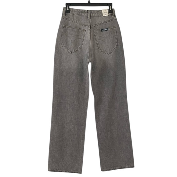 ROLLA’S | Women’s Stone Gray Heidi High Rise Loose Straight Denim Jeans Size 27 - Picture 5 of 9